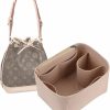 Lckaey Lckaey Purse Organizer Insert For Lv Noe Bb Petit Noe Nm Storage Bag Organizer With Zipped Pocket Y059Coffee-Large | Handbag Accessories