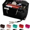 ZTUJO Ztujo Purse Organizer, Multi-Pocket Felt Handbag Organizer, Purse Organizer Insert With Handles, Medium, Large, X-Large (Slender Large, Black) | Handbag Accessories