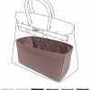 DGAZ Dgaz Purse Organizer Silky Smooth,Silk,Luxury Handbag Tote In Bag Shapers, Women- Fits Birkin25/30/35/40 Bags (Black, Bk25) | Handbag Accessories