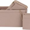 ZTUJO Ztujo Purse Organizer, Bag Organizer With 2 Metal Zippers, Rfid Blocking Pocket Purse Organizer Insert,5 Sizes, 6 Color (Medium, Beige) | Handbag Accessories