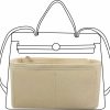 Lckaey Lckaey Purse Organizer For Hermes Herbag 31 Insert Bags Women Herbag Insert Bag Organizer Felt Insert Y093Khaki-26.5 | Handbag Accessories