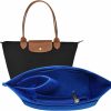 LOUKAYCCI Loukaycci Felt Purse Organizer Insert For Longchamp Le Pliage L Handbag Insert (Large, Black) | Handbag Accessories