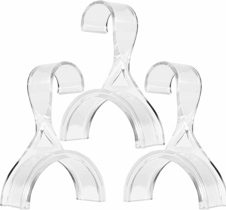 Luxe Bag Care Luxe Bag Care Luxury Purse Closet Acrylic Hanger 3 Pack - Protect, Organize, Display - Saves Integrity Of Purse Handles - Acrylic Hanger For Closet - Luxury Purse Organizer - 3 Pieces | Handbag Accessories