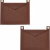 WADORN Wadorn 2Pcs Felt Purse Insert Organizer, Mini Handbag Shaper Rectangle Pocket Insert Liner Envelope Bag Organizer Insert With Grommets Bag In Bag For Women Clutch Pochette Purse, 7.2X8.6 Inch, Brown | Handbag Accessories