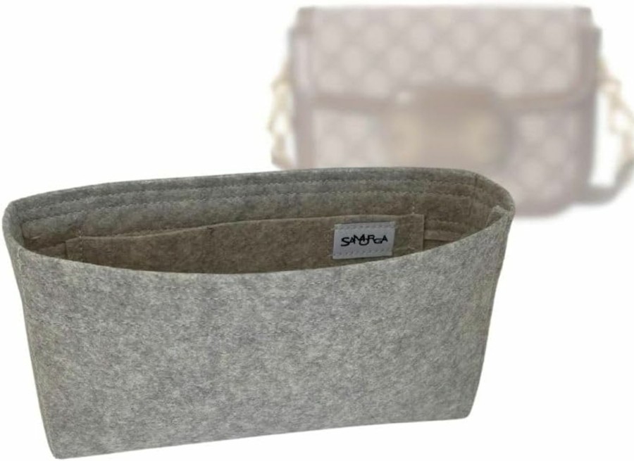 SAMORGA Samorga (6-29/ Gg-Horsebit-Shoulder-Mini 1955 Horsebit Shoulder Mini Bag Organizer Insert Innerbag (1.2Mm Linen) | Handbag Accessories