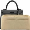 Meenda Meenda Purse Organizer Insert For Kelly 25 Sellier Bag Handbag, Faux Suede Soft And Smooth, Lightweight Fits Perfectly Sturdy, Gift Ideas For Women (Light Beige Hks25) | Handbag Accessories