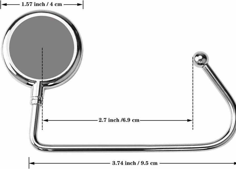 BOLIZHEN Bolizhen Purse Hook For Table Portable Handbag Hanger Bag Storage Stylish Desk Hook For Women Office Lady Girl Mother Gift (3P Marble Hook-1) (Bolizhen-005) | Handbag Accessories