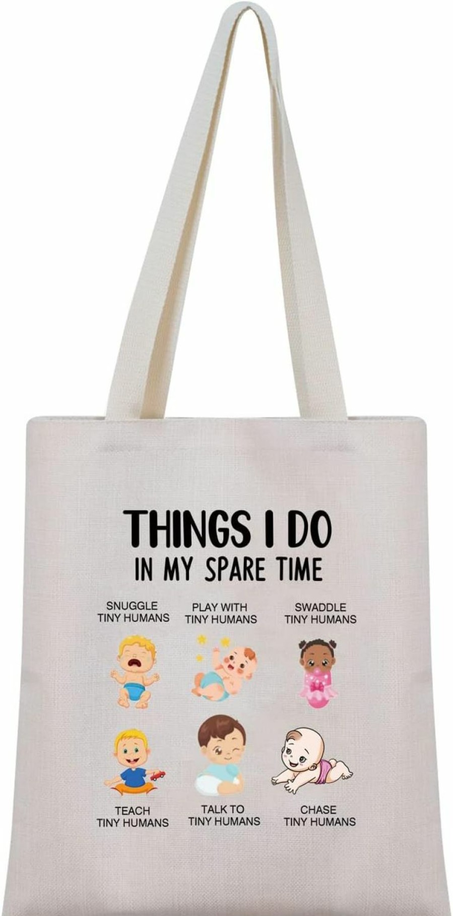 G2TUP G2Tup Daycare Teacher Appreciation Gift Daycare Teacher Tote Bag Thing I Do In My Spare Time Daycare Provider Handbag | Handbag Accessories