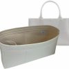 SAMORGA Samorga (12-8/ Bv-Arco-Tote-41 Bv Arco Tote 41Cm (Actual Bag Width 36Cm) Bag Organizer Insert Innerbag (2Mm Eggshell) | Handbag Accessories