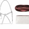 Doxo Doxo Velvet Purse Organizer Insert For Handbags,Tote Bag Organizer Fit Lv Carryall Pm Bags,Multiple Pockets. (Pm-Wine Red-Velvet) | Handbag Accessories