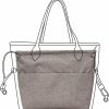 Lckaey Lckaey Premium Nylon Purse Organizer For Neverfull Tote Handbag Insert For Longchamp And Goyard Tote Organizers 3097Brown-L | Handbag Accessories