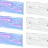 Arsmat Arsmat 6 Pcs Transparent Holographic Makeup Bag, Iridescent Cosmetic Bag Organizer Handbag Organizers Purse Organizer | Handbag Accessories