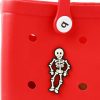 Vagocom Vagocom Skeleton Charm Accessory For Bogg Bag And Simply Southern Tote,Halloween Decorative Inserts Accessories For Diy Your Beach Bag | Handbag Accessories