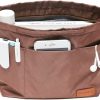 iN. In. Purse Organizer Insert With Zipper Nylon Fabric For Women Handbags & Totebag Beige Size: Medium: 15.7\"(Top)/12.2\"(Bottom) L 4.7\" W 8.3\" H | Handbag Accessories