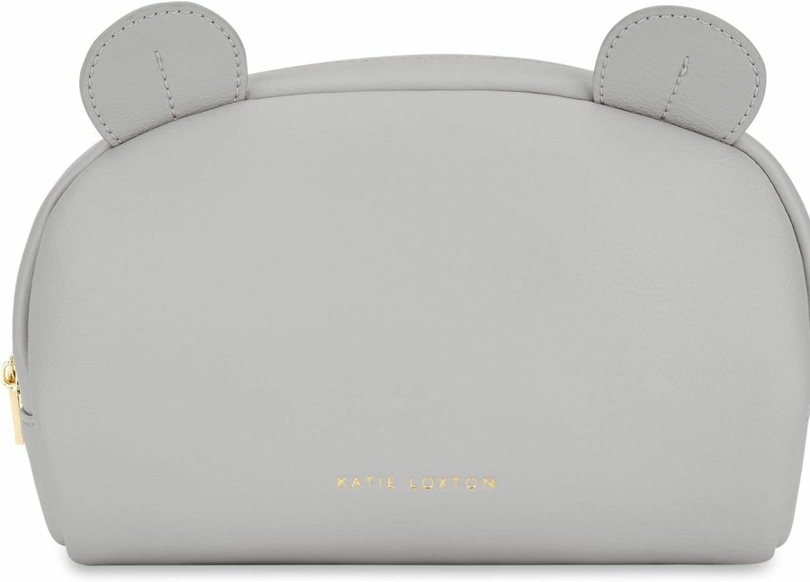 KATIE LOXTON Katie Loxton Baby Organizer Medium Vegan Leather Zippered Pouch In Grey | Handbag Accessories