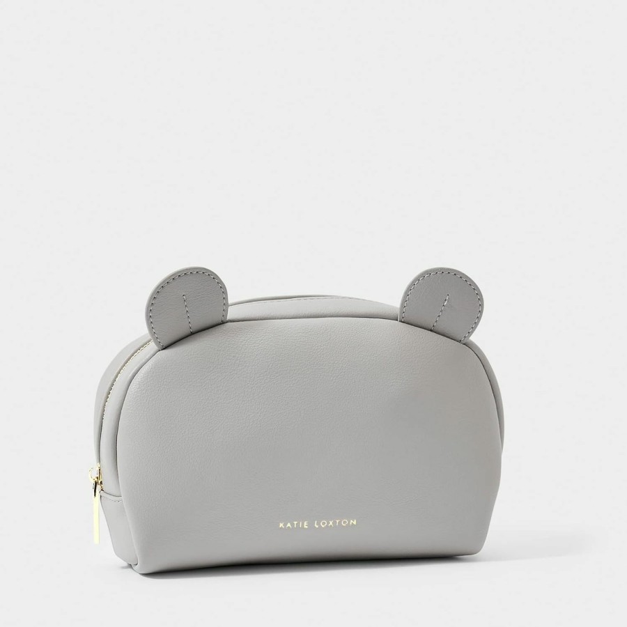 KATIE LOXTON Katie Loxton Baby Organizer Medium Vegan Leather Zippered Pouch In Grey | Handbag Accessories