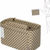 ZTUJO Ztujo Purse Organizer, Felt Bag Organizer Purse Organizer Insert For Speedy, Neverfull, Graceful, Neverfull,Tote, Handbag,Shaper (Slender Medium, Brown Polka Dots Beige) | Handbag Accessories