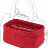 OAikor Oaikor Velvet Bag Organizer For Handbags & Tote,Purse Organizer Insert With Multi-Pockets,Tote Organizer Insert Fit For Lv Speedy 20 And More.(Velvet-Red) | Handbag Accessories