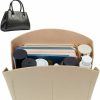 WADORN Wadorn Felt Handbag Organizer Insert, Shell Shaper Women Tote Bag Purse Insert Liner Bag Multiple Compartments Bag Interior Portable Felt Liner Tidy Organizer For Lv Alma Bb, 7.7X4.3X5.3 Inch, Black | Handbag Accessories