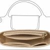 Doxo Doxo Felt Purse Organizer Insert For Handbags, Bag Insert Organizer With Multi-Pockets,Suit For L.Ong Champ P.Liage Mini Tote (Beige-Mini) | Handbag Accessories