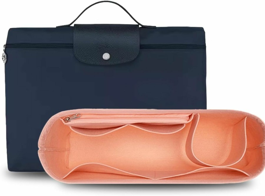 D.DUO D.Duo Bag Organizer Add-On, Wallet Organizer For Longchamp Business Bags (Pink) | Handbag Accessories