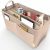 VJOY Vjoy Purse Organizer Insert Handbag Tote Felt Organizer Bag In Bag Shaper Fit Neverfull Speedy Graceful Mm Gm (Large, Beige) | Handbag Accessories