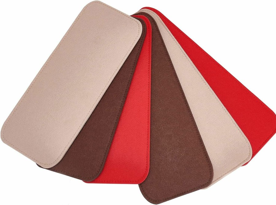 BENECREAT Benecreat 6Pcs 6 Style Felt Base Shaper, 2 Different Sizes Rectangle Wool Felt Handbag Base Shaper For Bag Bottom Accessories, 3 Colors | Handbag Accessories