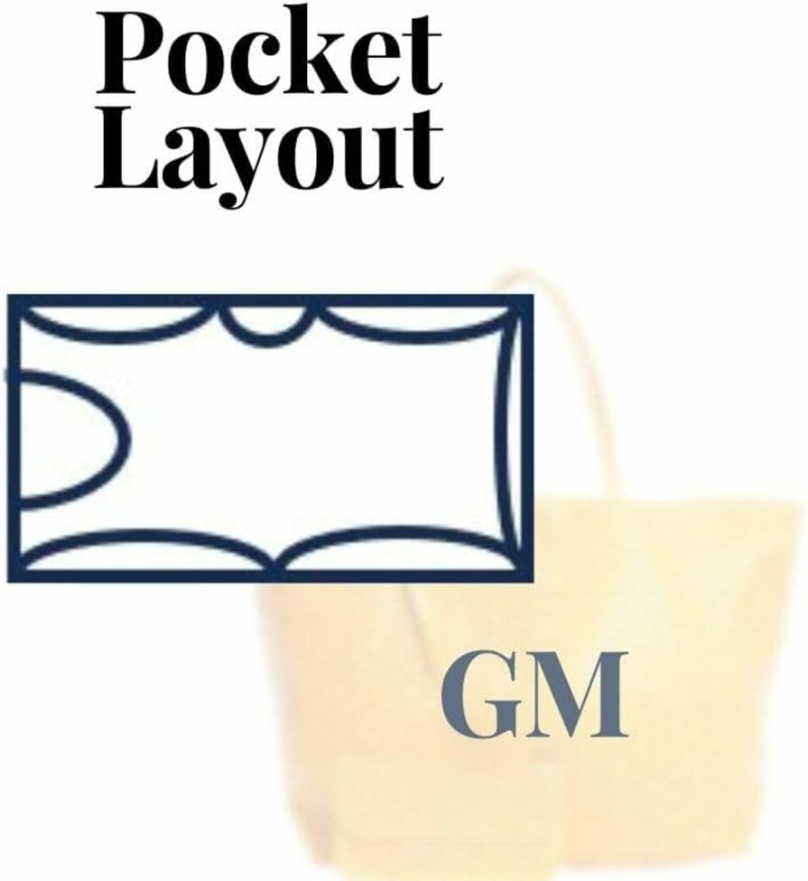 SAMORGA Samorga (5-14/ Go-St-Louis-Gm5 St. Louis Gm Bag Organizer Insert Innerbag (1.2Mm Linen) | Handbag Accessories