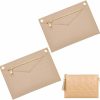 WADORN Wadorn 2Pcs Felt Purse Organizer Insert, Zipper Handbag Shaper Liner With Eyelet Envelope Bag Pochette Tote Insert Divider Organizer Crossbody Conversion Bag In Bag Interior Insert Accessories, Khaki | Handbag Accessories