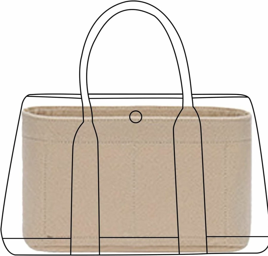 Lckaey Lckaey Bag Organizer For Hermes Garden Party Tote Garden Party 36 Handbag Felt Insert Y085Khaki-L | Handbag Accessories