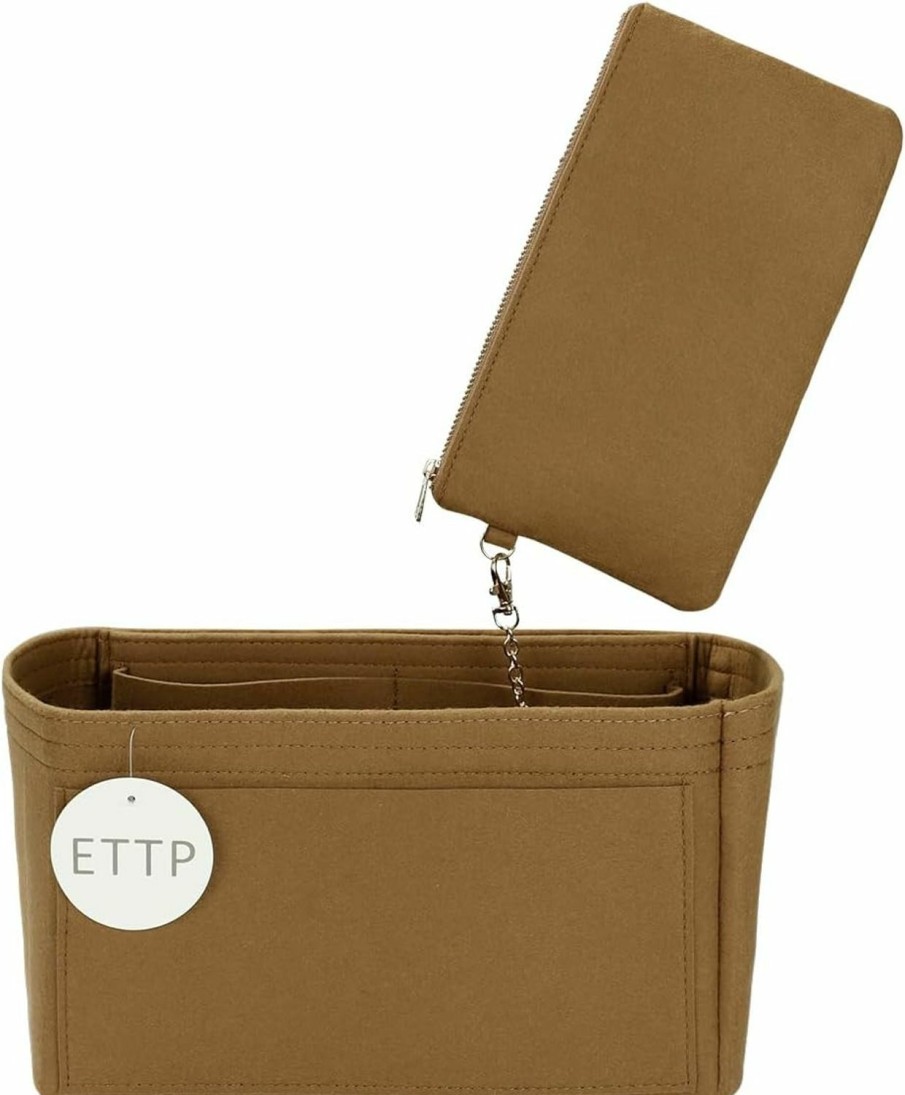 ETTP Ettp Purse Organizer Insert For Handbags, Tote Bag Organizer Insert, Handbag Organizer For Tote & Handbags, Compatible With Neverful Speedy And More (Large,Beige) | Handbag Accessories