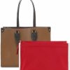 Generic Bag Organizer Suitable For Onthego Tote Bag, Premium Canvas Purse Organizer Insert For Tote Handbag With Zipper (Large, Red) | Handbag Accessories