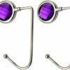 Cabilock Cabilock Backpack Hanger 2Pcs Backpack Tote Magnet Hooks Crystal Purse Backpack Hook Table Purse Hook Desk Purse Hook Purple Hook Handbag Coat Hanger Metal Straight Hook Tote Bag Purse | Handbag Accessories