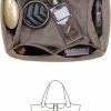 KINGS IN BAG Kings In Bag Picotin 18 Bag Insert, Purse Organizer Insert Compatible With Hermes Picotin Bag, Silky Satin, Lightweight And Soft Touch, 7 Pockets (Gold, Picotin18) | Handbag Accessories