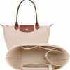 LOUKAYCCI Loukaycci Purse Organizer Insert Longchamp Long Handle S Bag Organizer Inserts Handbag (Large Beige) | Handbag Accessories