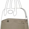 DGAZ Dgaz Silk Purse Organizer Insert Fits Bolide 1923Mini/25/27/31/35,Silky Smooth Bag Organizer,Luxury Handbag & Tote Shaper(Etoupe Grey,Bolide31) | Handbag Accessories