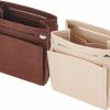 WADORN Wadorn 2 Colors Purse Felt Insert Organizer, Small Handbag Felt Organizer Tote Bag Divider Pocket Inside Bag In Bag Organizer Multi Pochette Accessories For Mini Purse Clutch Travel Bag, 5.9 6.2 Inch | Handbag Accessories