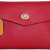 Generic Jmo Vegan Leather Cosmetic Bag For Purse- Make Up Organizer Pouch For Women (Red) | Handbag Accessories