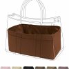 DGAZ Dgaz Silky Purse Organizer Insert, Luxury Handbag & Tote Organizer, Simplicity Bag Organizer Fits Garden Party 30/36Bags(Etoupe Grey,Gp30) | Handbag Accessories