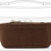 OAikor Oaikor Felt Purse Organizer Insert For Tote,Bag Organizer Insert With Zippers,Handbag Organizer Fit For Lv Nice Mini.(Beige-Felt | Handbag Accessories