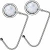 Thyores 2 Pack Purse Hook Hanger, Metal Hook Handbag Hanger For Table Desk | Handbag Accessories