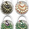 Reizteko Reizteko Purse Hook, A Peacock In His Pride Handbag Purse Shape Foldable Handbag Purse Hanger Hook Holder For Tables (Pack Of 4) | Handbag Accessories