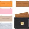 WADORN Wadorn 5 Colors Felt Purse Insert Organizer, Envolope Bag Felt Organizer Pochette Crossbody Conversion Kit Handbag Divider Pocket Inside With D Ring For Envolope Bag Purse Clutch, 6.7X3.5 Inch | Handbag Accessories