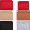 WADORN Wadorn 5 Colors Felt Purse Organizer Insert, Handbag Felt Organizer Tote Bag Divider Pocket Inside Envelope Shaper With Eyelets For Clutch Conversion Insert Divider, 2.76X6.7 Inch | Handbag Accessories