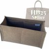 SAMORGA Samorga H Birkin 25 Sellier Bag Organizer Insert Innerbag (2-30/ Hb25-Sellier-U) (2Mm Dark Dune) | Handbag Accessories