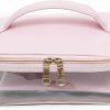 SG By Sonia Gulrajani Sg By Sonia Gulrajani Women'S Genuine Leather Daily Utility Pouch, Travel Organizers, Beach Bag With Zipper, Baby Pink, 1 Unit | Handbag Accessories