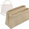 Lckaey Lckaey Purse Organizer For Capucines Felt Liner Bag Insert Louis Vuitton Capucines Bag Insert 2093Beige-Mini | Handbag Accessories