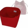 SAMORGA Samorga (12-17/ Bv-Cassette-Bucket-R Bv Cassette Bucket Bag Organizer Insert Innerbag Raw Edge Cutting (2Mm Red) | Handbag Accessories