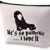 ZJXHPO Zjxhpo Wwdits Inspired Gift Nadja He'S So Pathetic I Love It Vampire Lover Zipper Pouch Makeup Bag Halloween Party Handbag (So Pathetic) | Handbag Accessories