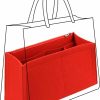 Lckaey Lckaey Tote Bag Organizer Insert For Onthego Pm Mm Tote Bag Organizer Insert Purse Organizer Y063Red-S | Handbag Accessories